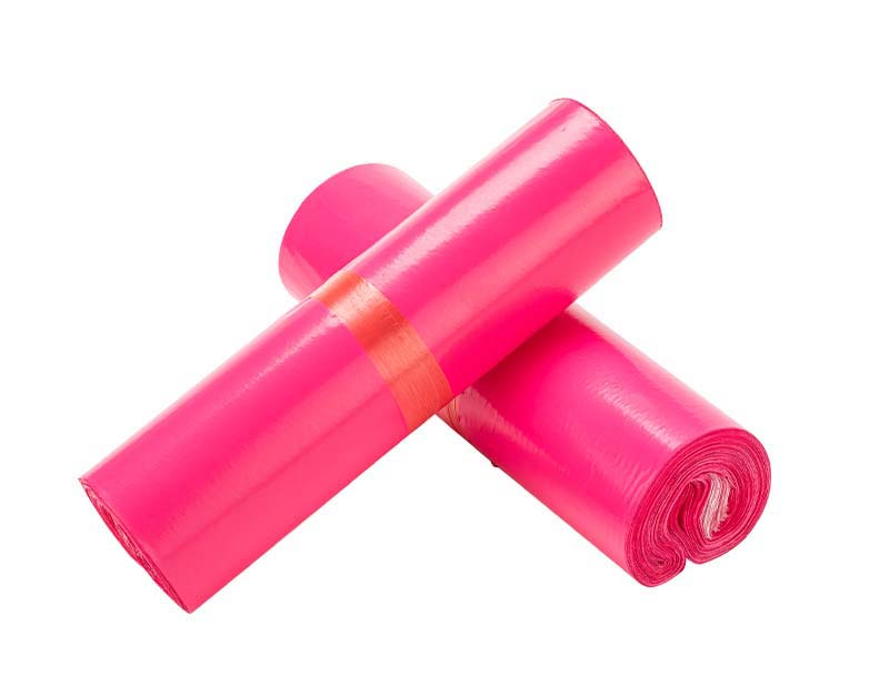 莎车玫红色快递袋-02